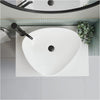 White Triangular Countertop Basin 505mm - Lotus LOTGW505X407