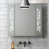 LED Bathroom Mirror Cabinet Storage Shelves Shaver Socket Anti-fog Wall Mounted