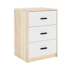 3 Drawer Wooden Bedroom Bedside Cabinet Furniture Storage Nightstand Side Table