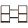 Wall Shelf Brown Oak 96x18x60 cm Engineered Wood