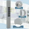 Bathroom Tall Cabinet Slim Freestanding Storage Organizer Cupboard With 2 Doors