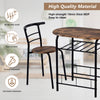 3Pcs Dining Table and Chairs Set for Kitchen Dining Room Breakfast Furniture Set