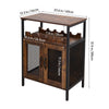 Retro Storage Cabinet Sideboard and Buffet Table with Wine Holder Cupboard