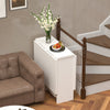 UK Foldable Dinner Table with Wheels and Storage Shelf Space Saving Dining Table