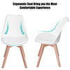 Set of 2 Tulip Dining Chairs Designer Chairs Wooden Home Office Kitchen