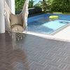 30cmx30cm Waterproof Outdoor Flooring Covering 1.7㎡Total Splicing Area-Grey