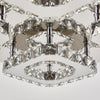 Crystal LED Ceiling Light Modern Square Chrome Lamp Fitting Pendant Chandelier