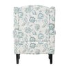 Armchair Stylish Modern Living Room Accent Chair Wood Frame Floral Pattern Sofa