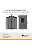 Lockable Garden Storage Sheds 2 Doors Lawnmower Pent Shed Outdoor Tools House