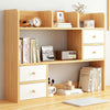 Desktop Bookshelf Storage Rack Home Office Bookcase Organizer Assembly Required