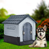 Large Plastic Dog Kennel Pet House Weatherproof Indoor Outdoor Animal Shelter