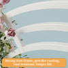 2.6m Free Standing Circular Arch Flower Stand 3 Poles Moon Door Archway Backdrop