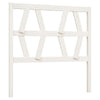 Bed Headboard White 96x4x100 Solid Wood Pine J7E7