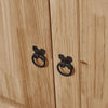 Corona 2 Door Sideboard Buffet Cupboard Mexican Solid Waxed Pine Living Room