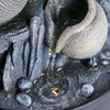 Indoor Desktop LED Water Feature Fountain Home Decor Polyresin Waterfall Statues