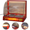 Counter Top Heated Hot Food Warmer Commercial Display Cabinet Pie Pizza Warming