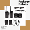 Long Range Rechargeable Walkie Talkies 2 Pack PMR446 16 Channel USB Radios VOX