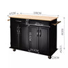 Kitchen Island Unit Butchers Block Trolley Breakfast Bar Table Storage Cabinet