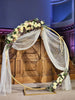 💖 LARGE 6ft ROUND MOONGATE BACKDROP HOOP GOLD RING WEDDING BALLOON EVENTS .