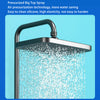 Rainfall Shower Head Set Push Button High Pressure Multiple Water Spray Modes