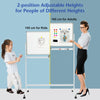 Double-Sided Magnetic Mobile Whiteboard Adjustable Mobile Rolling Erase Board
