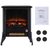 FREESTANDING MODERN ELECTRIC FIREPLACE HEATER STOVE BURNER LED FLAME FIRE EFFECT