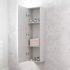 1200mm Tall Bathroom Wall Hung Storage Cabinet Cupboard Modern Soft Close White