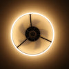 LED Ceiling Fan Light Dimmable LivingRoom Chandelier Lamp With Remote Control