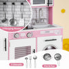 Chef Pretend Play Toy Kids Kitchen Playset w/Water Dispenser-Pink