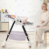 Folding Baby High Chair Convertible High Chair Adjustable Feeding Dining Chair