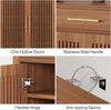 Shoe Cabinet 5-Tier Shoe Storage Rack Organizer with Louvered Doors and Drawer