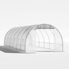 6 x 3 x 2 m Polytunnel Greenhouse Pollytunnel Tent w/ Metal Frame White