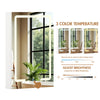 Smilesun Wall-Mounted Corner LED Bathroom Cabinet w/Mirror Door&Shelve 29*40*60