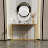 Slim Hallway Console Table Narrow Side Modern Furniture Marble Gold Living Room