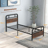 Single Bed Frame w/ Headboard & Footboard Heavy-duty Metal Platform Bed Frame
