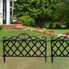 4/8/12x Flexible Garden Lawn Grass Edging Picket Border Panel Plastic Wall Fence