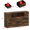 10 Drawers Chest of Drawers Bedside Cabinet Storage Bedroom Furniture Non-woven