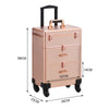 Rolling 4 in 1 Makeup Trolley Beauty Trolley Case w/Drawers Hairdressing Case
