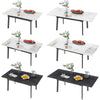 Adjustable Dining Table Extendable Marble Stone Kitchen Table For Small Spaces