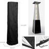 7ft Premium Pyramid Patio Heater Gas 13kW -Stainless Steel- Waterproof Cover Inc