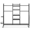 Heavy Duty Metal Golf Storage Rack w/Removable Golf Club Holder Black