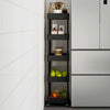Kitchen Storage Stand Trolley Organiser Basket Fruit Vegetable Rack On Wheels