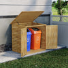 Large Wooden Double Wheelie Bin Store for 2 Bins Outdoor Garden Sheds Enclosure