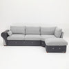 Luxury 2, 3 Seater Linen Fabric Couch Sofa Corner Chaise Settee Living Room Set