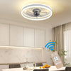 LED Ceiling Fan Light Dimmable Living Room Chandelier Lamp With Remote Control