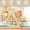 Wooden Climbing Triangle Ladder w/Stable Structure for Toddlers Playful Climbers