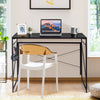 Modern Folding Computer Desk Study Writing Desk Industrial PC Laptop Table Black