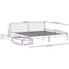 Bed Frame with Drawers White 200x200 Solid Wood Pine C8K9