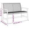 Garden Bench Outdoor Chair Beige Poly Rattan and Acacia Wood