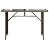 Garden Table with Top Outdoor Dining Table Coffee Table Poly Rattan